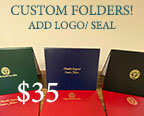 Custom Diploma Covers: NEW! Add Logo